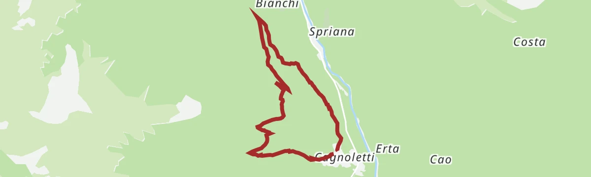 Route map: The Pizzi loop